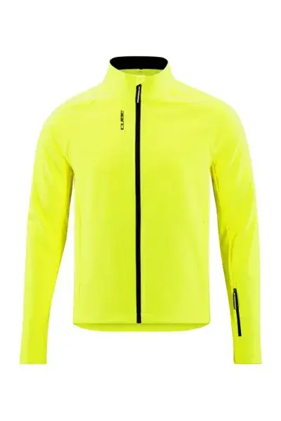 Cube ATX Softshell Safety Fahrrad Wind / Regenjacke gelb 2027 - Größe: XS (42/44)