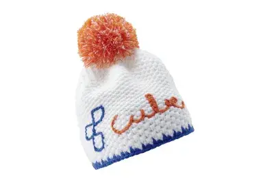 Cube Bobble Origin Freizeit Strickmütze Beanie weiß/blau