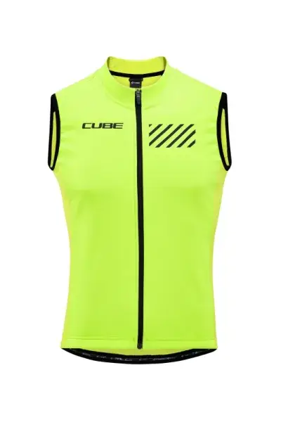 Cube Blackline Softshell Safety Fahrrad Windweste gelb 2027 - Größe: L (50/52)