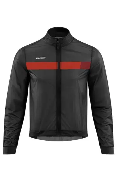 Cube Teamline Fahrrad Windjacke schwarz/rot 2026 - Größe: M (46/48)