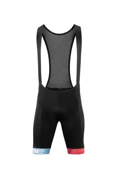 Cube Teamline Fahrrad Trägerhose kurz schwarz/blau/rot 2026 - Größe: XL (54/56)