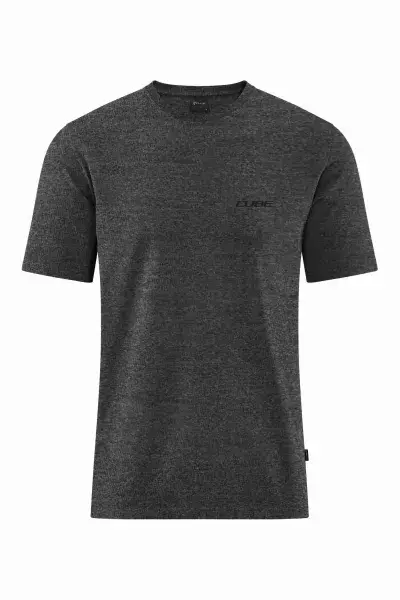 Cube Organic Ridersclub Freizeit T-Shirt melange anthrazit 2027 - Größe: M (46 / 48)