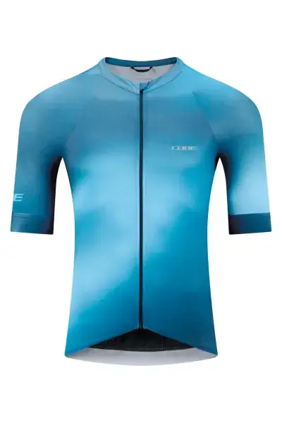 Cube Road / XC Fahrrad Trikot kurz petrol blau 2026 - Größe: M (46/48)