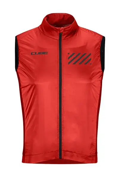 Cube Teamline Fahrrad Windweste rot 2027 - Größe: XS (42/44)