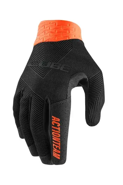 Cube Performance X Actionteam Fahrrad Handschuhe lang schwarz/orange 2027 - Größe: L (9)