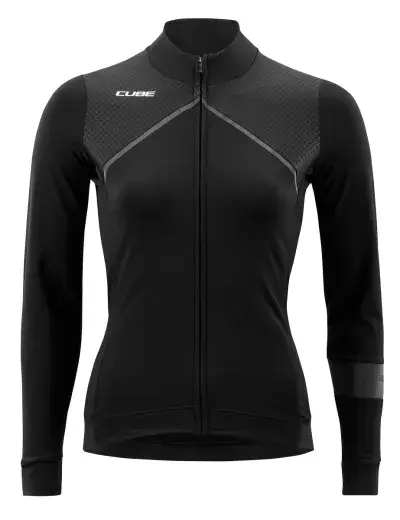 Cube Blackline Damen Fahrrad Trikot lang schwarz 2027 - Größe: L (40)