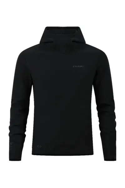 Cube Vertex Hoodie Fahrrad Trikot lang schwarz 2027 - Größe: XS (42 / 44)