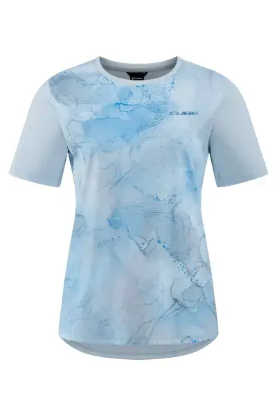 Cube ATX Damen Fahrrad Trikot kurz blau 2027 - Größe: M (38)