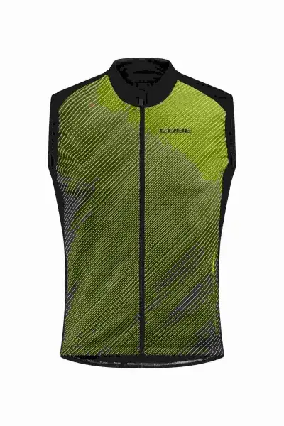 Cube Blackline Safety Softshell Fahrrad Windweste gelb / schwarz 2025 - Größe: 3XL (58/60)