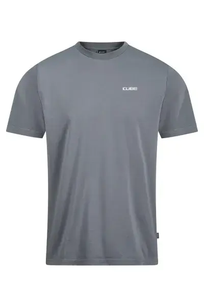 Cube Organic Darkness Freizeit T-Shirt washed grau 2026 - Größe: M (46/48)