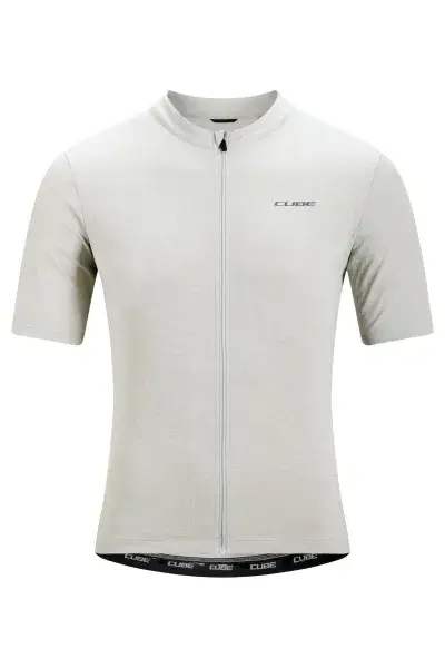 Cube Gravel Cargo Fahrrad Trikot kurz light grau 2026 - Größe: S (44/46)