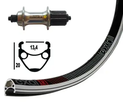 Winora H-Rad 13-622 Tiagra 10/11 f.silb.SSP 32L Exal XR-1 sz/silb.o.Ösen.Niro-Spei.DD