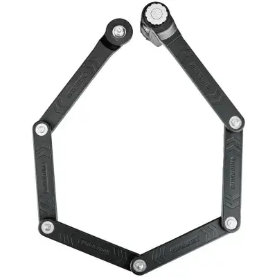 Kryptonite Länge 85cm,3mm Stahlgl.,sw,Zahlenschloss Faltreifenschloss Kryptonite Keeper 585 Combo