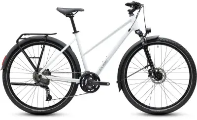 Cube Nature Pro FE - 28 Zoll 20K Trapez - metallicwhite´n´reflex