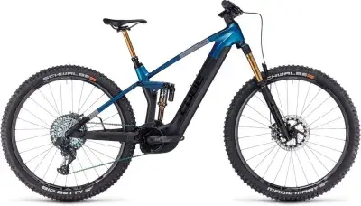 Cube Stereo Hybrid 140 HPC SLT 750 Blau Modell Aktion
