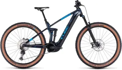 Cube Stereo Hybrid 140 HPC SLX 750 Blau Modell Aktion