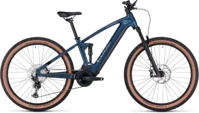 Cube Stereo Hybrid 120 Race 750 Blau Modell Aktion