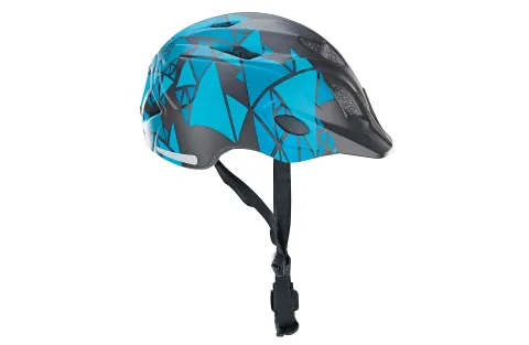 Kinder-Fahrradhelm schwarz-blau