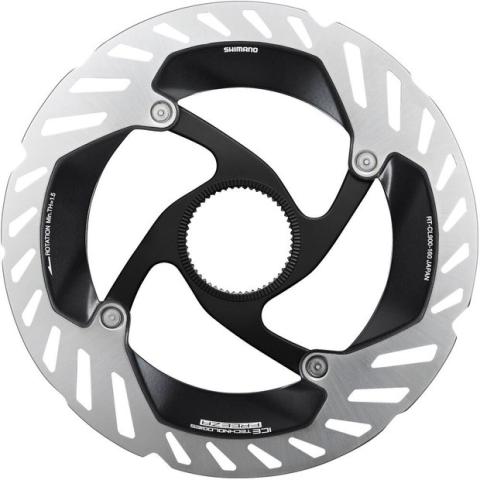 Shimano Bremsscheibe RT-CL900M Ice-Tech Center-Lock 180mm Silber Modell 2027
