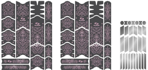 Unleazhed Rahmenschutzfolie Kids BPK01 Filigree Rose matt Pink Modell 2026
