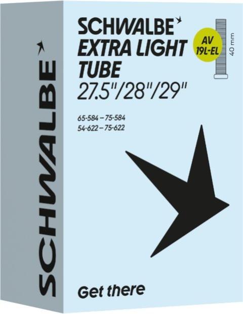 Schwalbe AV19L-EL Extra Light Schlauch 27,5/29 Zoll - 40 mm Schwarz Modell 2026