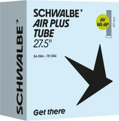 Schwalbe AV14L-AP Air Plus Schlauch 27,5 Zoll - 40 mm Schwarz Modell 2026