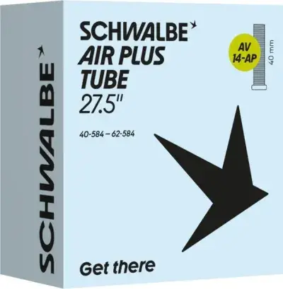 Schwalbe AV14-AP Air Plus Schlauch 27,5 Zoll - 40 mm Schwarz Modell 2026