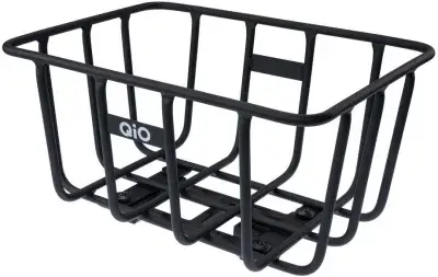 QiO Hinterradkorb Karl inkl. MIK 2.0 Adapter Schwarz Modell 2026