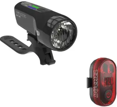 Büchel BLC 720 und Micro Lens Stoptech LED Akkuleuchten-Set StVZO Schwarz Modell 2026