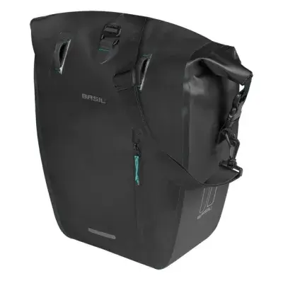 Basil Einzelpacktasche Rivo M MIK Hooks 25-31L Schwarz Modell 2026