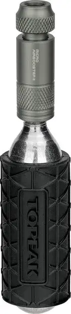 Topeak Micro Airbooster II CO2-Minipumpe inkl. 16g Kartusche Grau Modell 2026