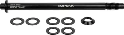 Topeak Steckachse für Zi:RAK Gepäckträger M12x1,75mm Schwarz Modell 2026