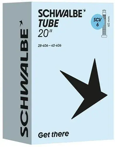 Schwalbe SCV6 Schlauch 20 Zoll - 40 mm Schwarz Modell 2026