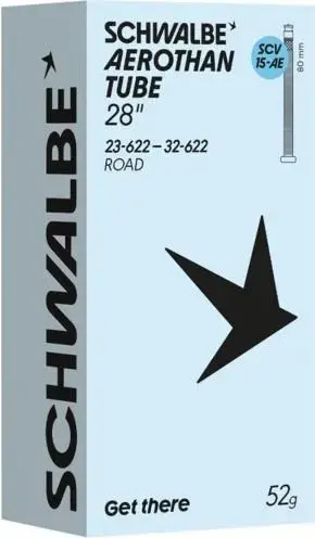 Schwalbe SCV15 AE Aerothan Schlauch 28 Zoll - 80 mm Transparent Modell 2026