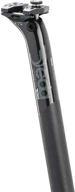 DEDA Zero100 Aluminium Sattelstütze, Offset 12mm Schwarz Modell 2025
