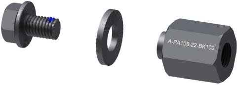 Qeridoo Polygonadapter - 10,5x1 Schwarz Modell 2025