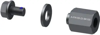 Qeridoo Polygonadapter - 10,5x1 Schwarz Modell 2025