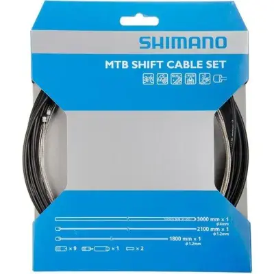 Shimano Schaltzug-Set MTB OT-SP41 Edelstahl 3000 mm Schwarz Modell 2026