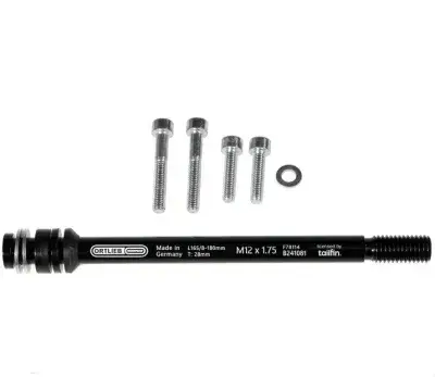 Ortlieb Thru Axle M6-Connector Steckachsen Adapter M12x1.75 Schwarz Modell 2026