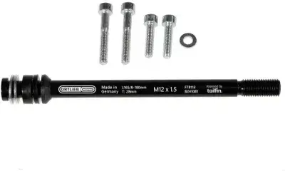 Ortlieb Thru Axle M6-Connector Steckachsen Adapter M12x1.5 Schwarz Modell 2026