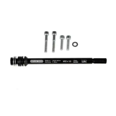 Ortlieb Thru Axle M6-Connector Steckachsen Adapter M12x1.0 Schwarz Modell 2026