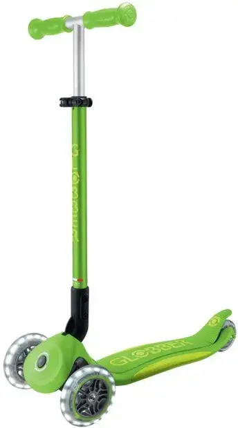 Globber Primo Foldable PLUS Lights, mit Leuchtrollen Grün Modell 2024