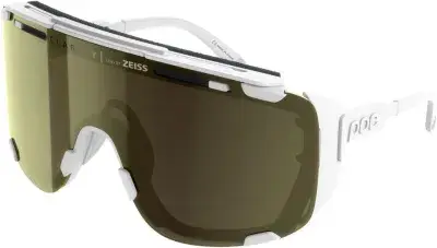 POC Devour Glacial - Hydrogen White/Clarity Universal/Sunny Gold Weiß Modell 2025