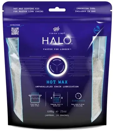 Finish Line HALO Hot Wax Heißkettenwachs inkl. Kochbeutel - 600g Blau Modell 2026