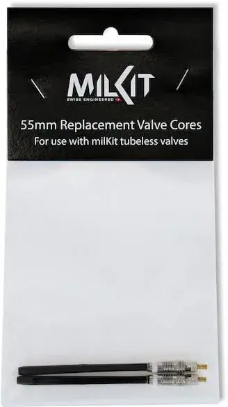 MILKIT Ventileinsatz Ersatz Valve Cores - 55 mm Schwarz Modell 2024