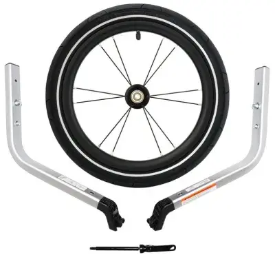 Thule Chariot 2 Jogging Kit Double - Zweisitzer (ab MY2024) Silber Modell 2026