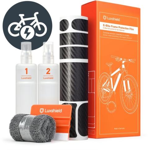 Luxshield Rahmenschutzfolie E-Bike Universal 20-Teilig Schwarz Modell 2024
