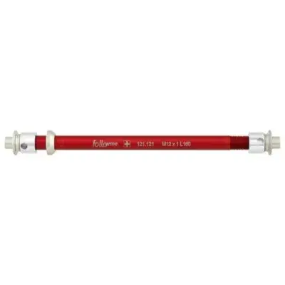 FollowMe Steckachsadapter Alu M12x1 Rot Modell 2024