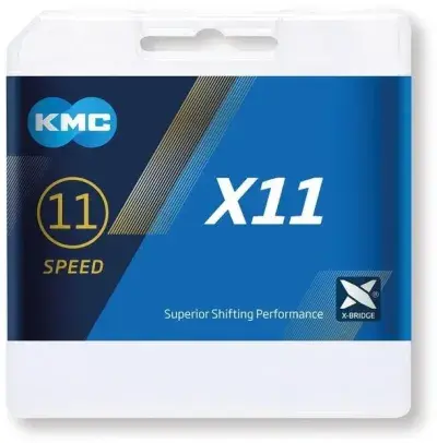 KMC Kette X11 Silber/Schwarz 11-fach, 118 Glieder Modell 2024