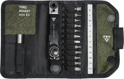 Topeak Torq Rocket mini EX Mini Drehmoment Ratschen-Set 2-10 Nm Schwarz Modell 2026